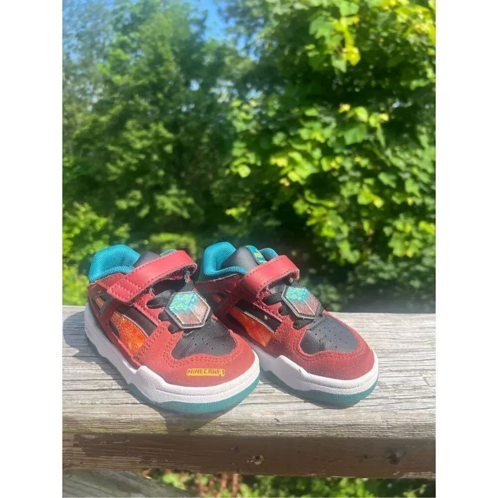 PUMA Kids' Minecraft X Slipstream Slip On Sneakers Sz 7C